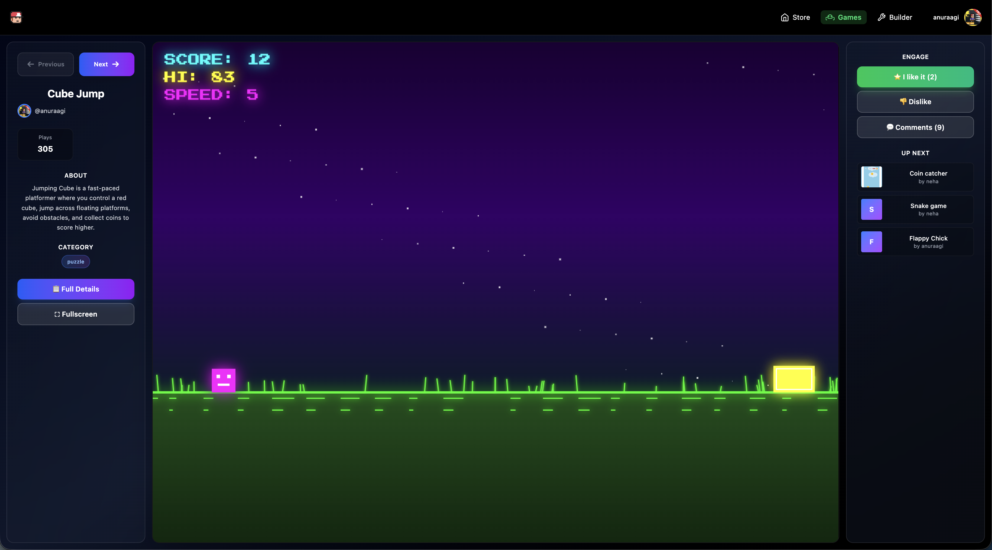 ClancyPlayGames : Build AI Games - Main product screenshot demonstrating key features and user interface