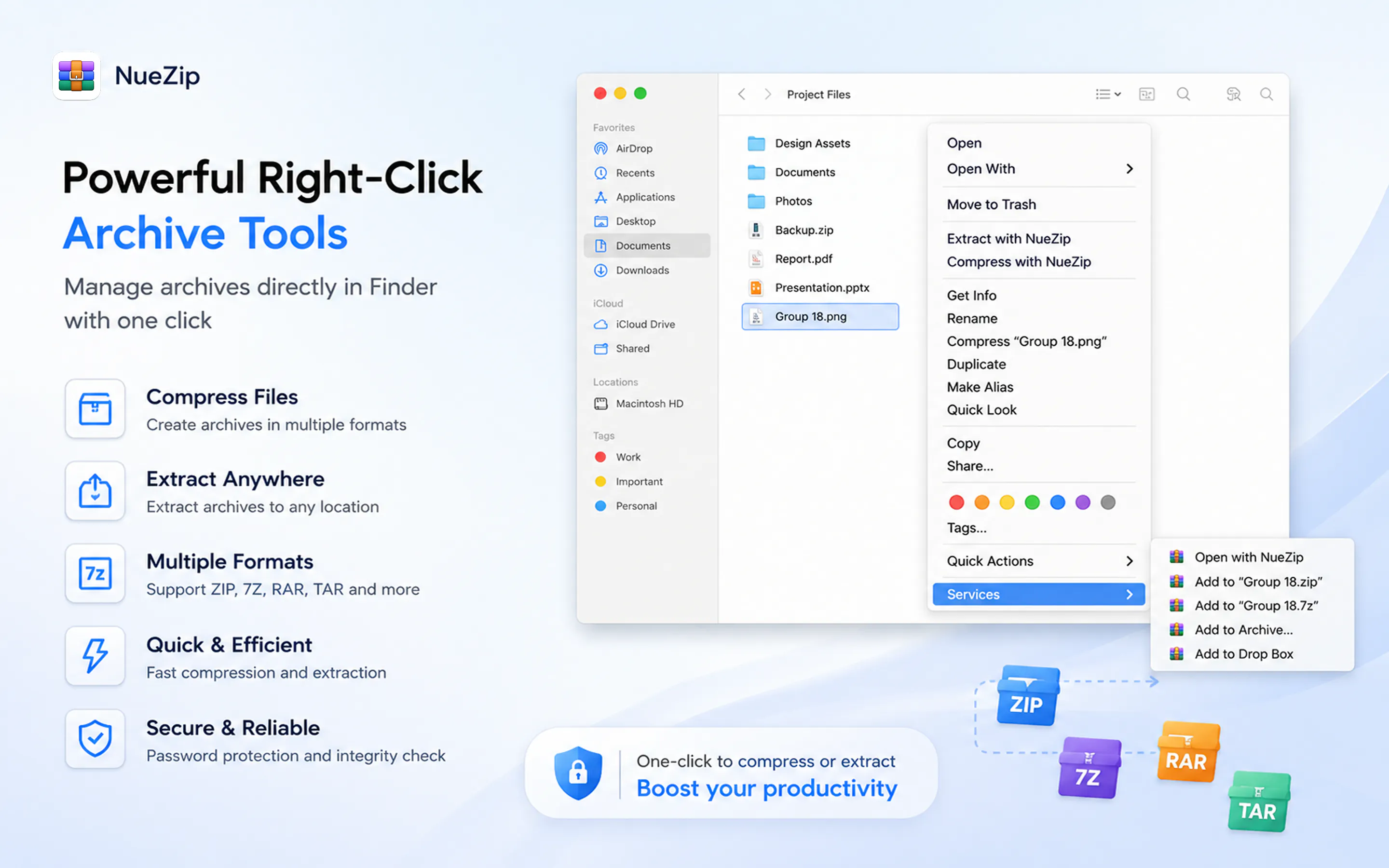 NueZip — The Modern Mac Archive Utility gallery image