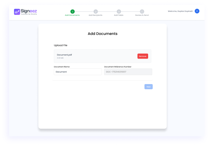 Signeez - Main product screenshot demonstrating key features and user interface