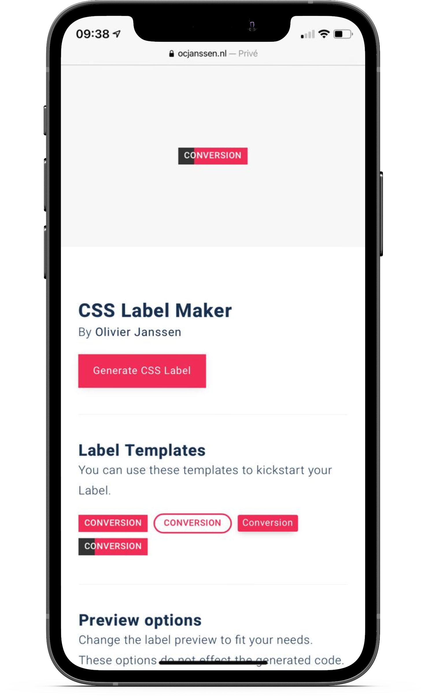 CSS LabelMaker gallery image