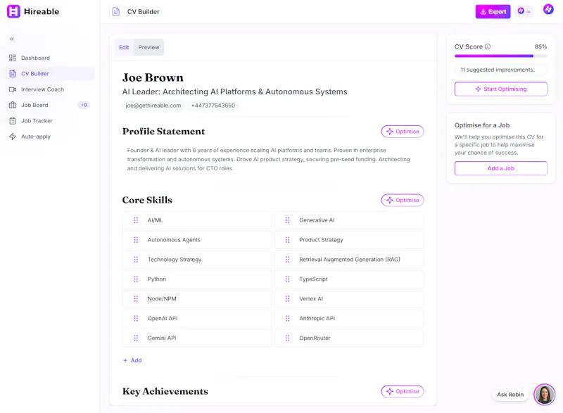 Hireable screenshot 3