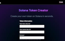 Solana Token Creator media 1