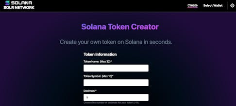Solana Token Creator gallery image