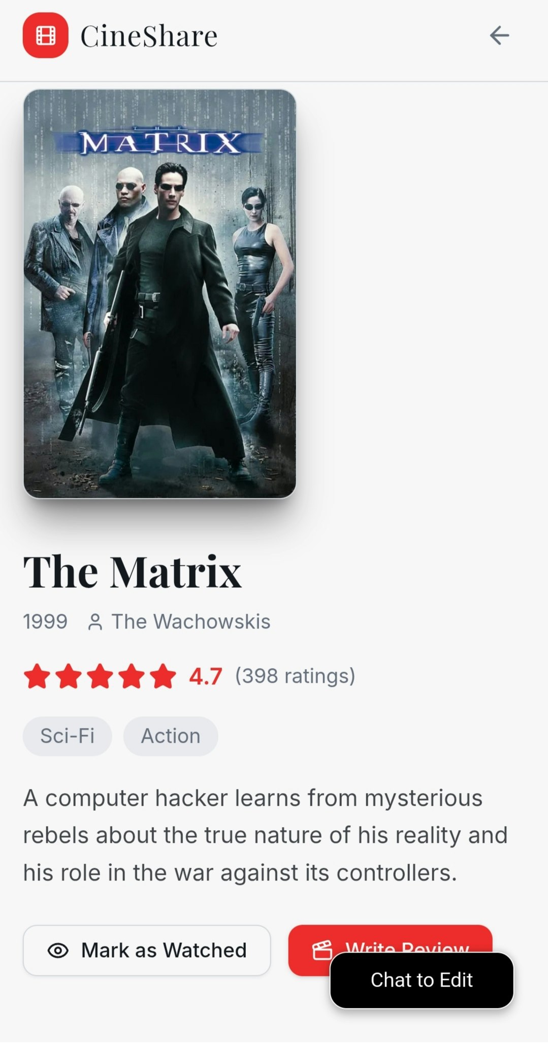CineMatch gallery image