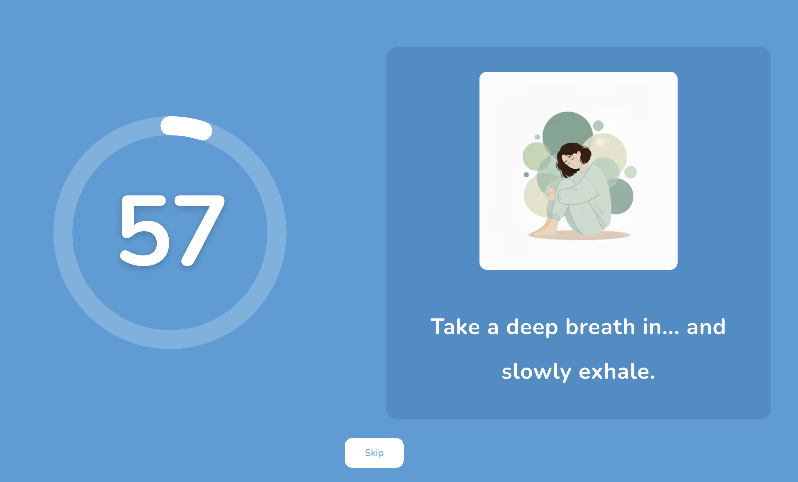 60 Second Reset - Main product screenshot demonstrating key features and user interface