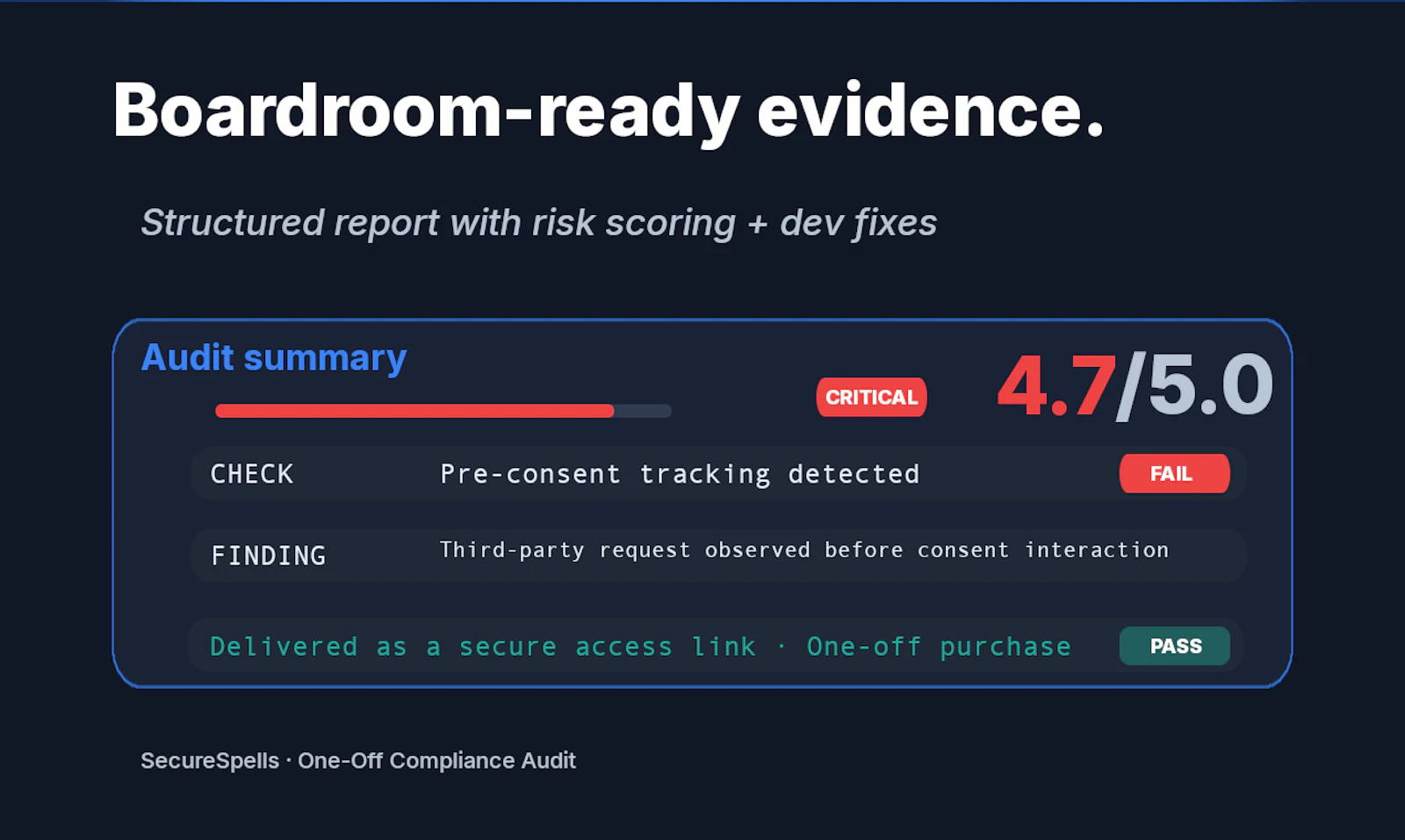 SecureSpells: One-Off Compliance Audit screenshot 5