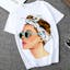 Women’s Attractive Lady Print Casual Tee