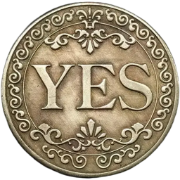 Yes Or No Tarot Coin logo