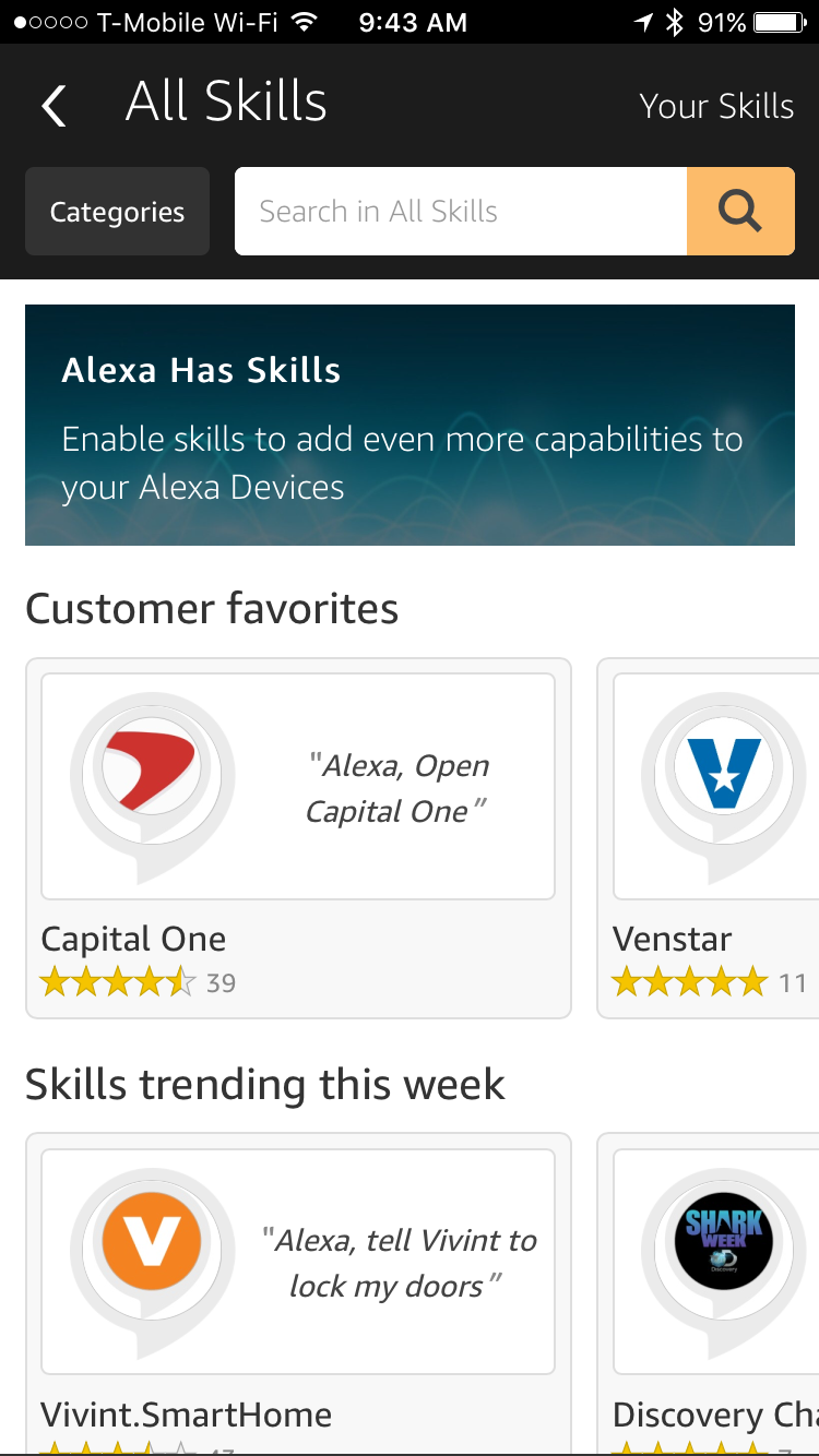 Amazon Alexa Skills Store gallery image