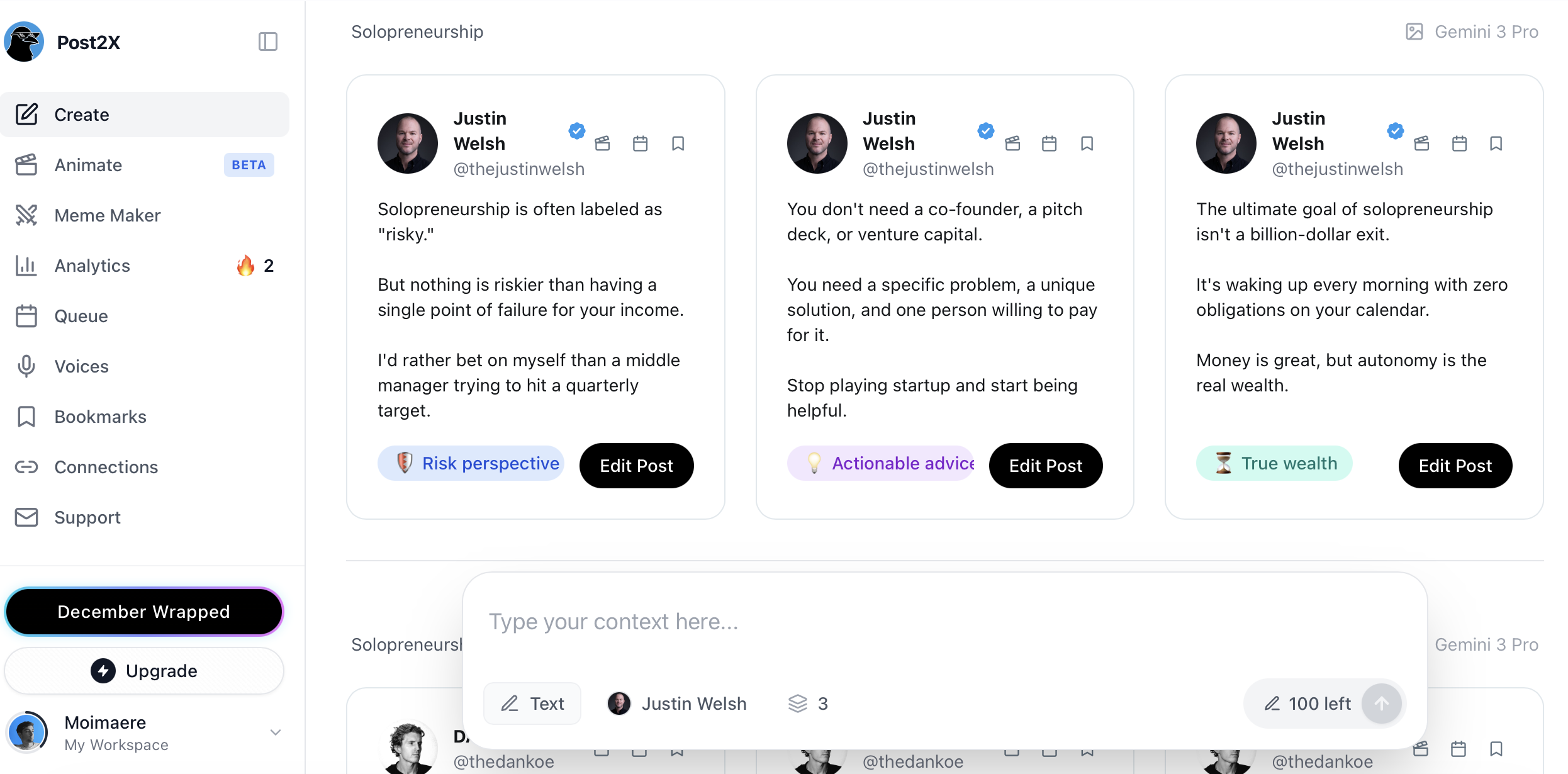 Post2X - Screenshot 3 showing product features and functionality
