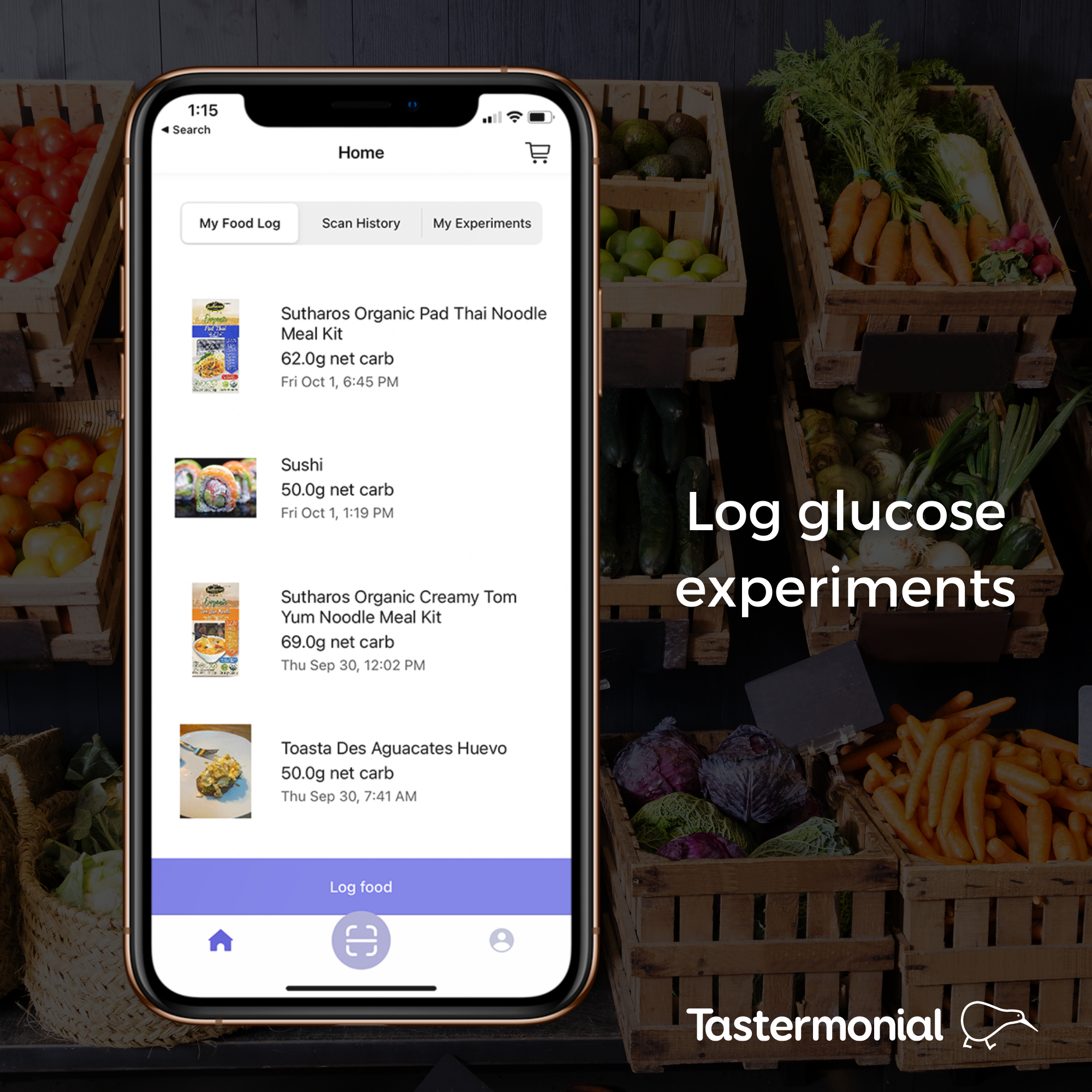 Tastermonial iPhone app gallery image