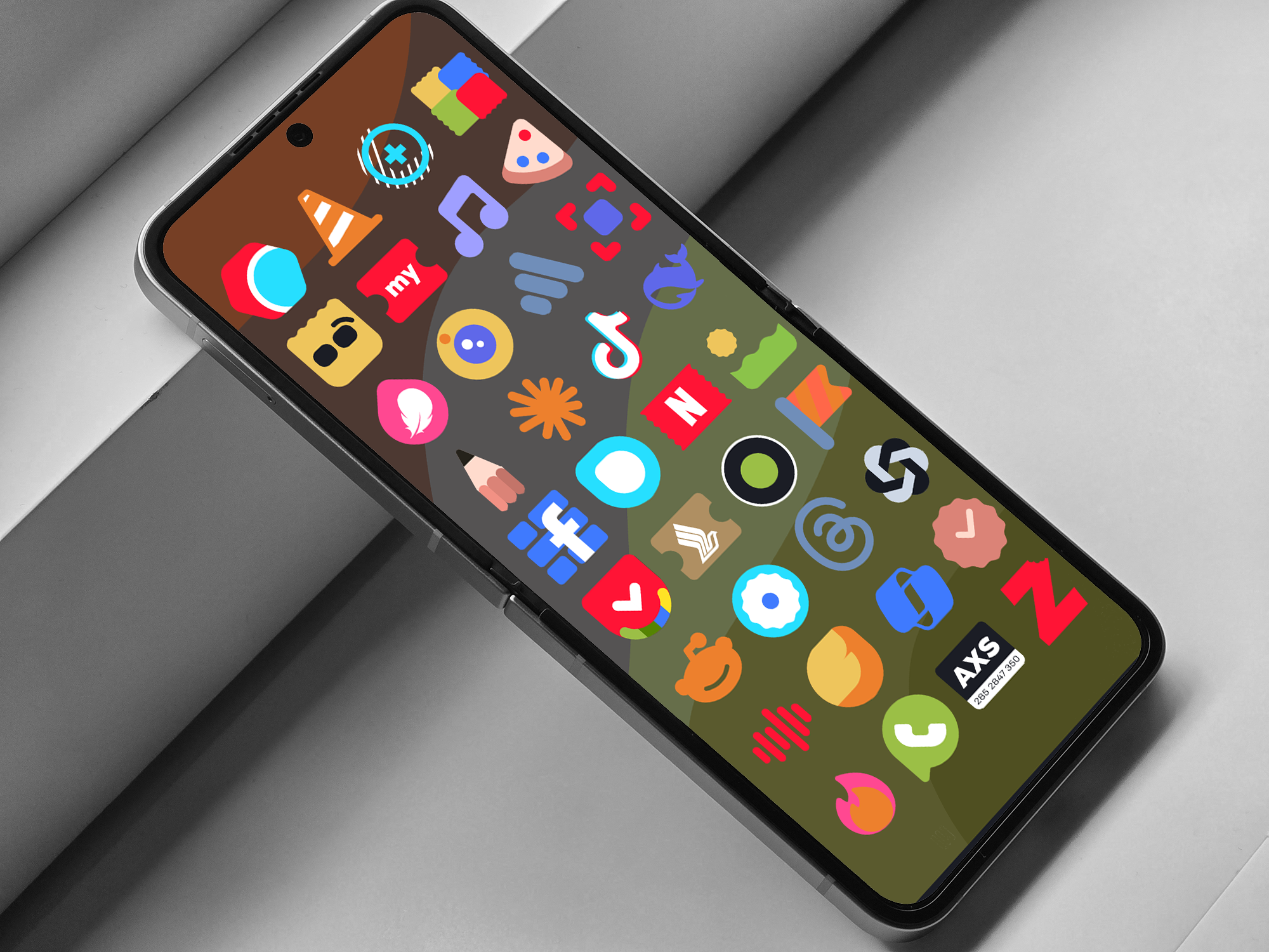 Média Matériau votre icône pack et fonds d'écran - Pack d'icônes propres et minimaliste inspiré par le matériau 3 Design 3