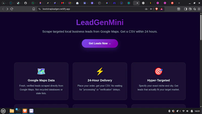 LeadGenMini — Targeted Lead in Minutes screenshot 1