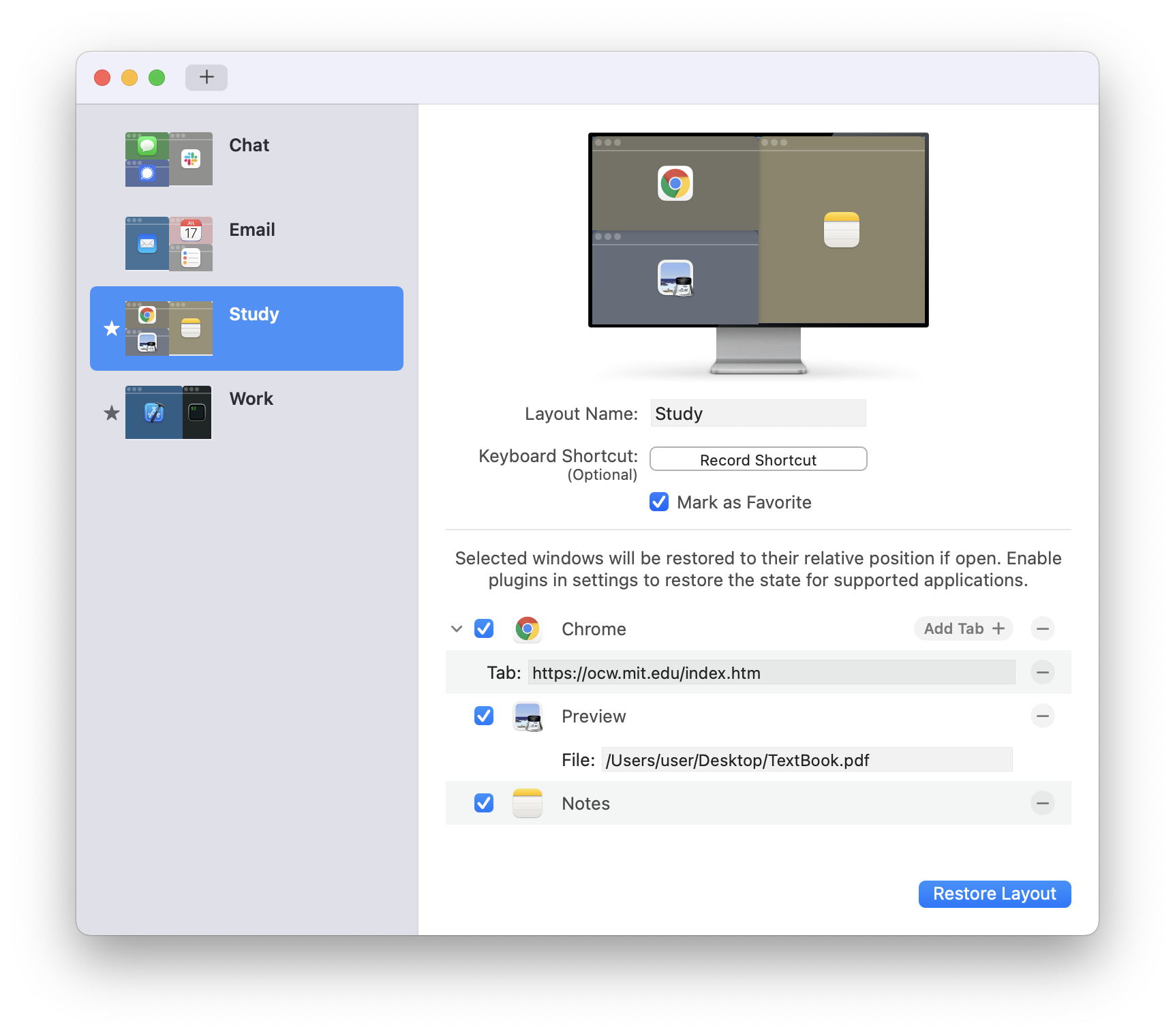 Layouts gallery image
