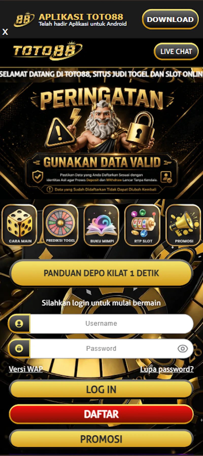 TOTO88 screenshot 2