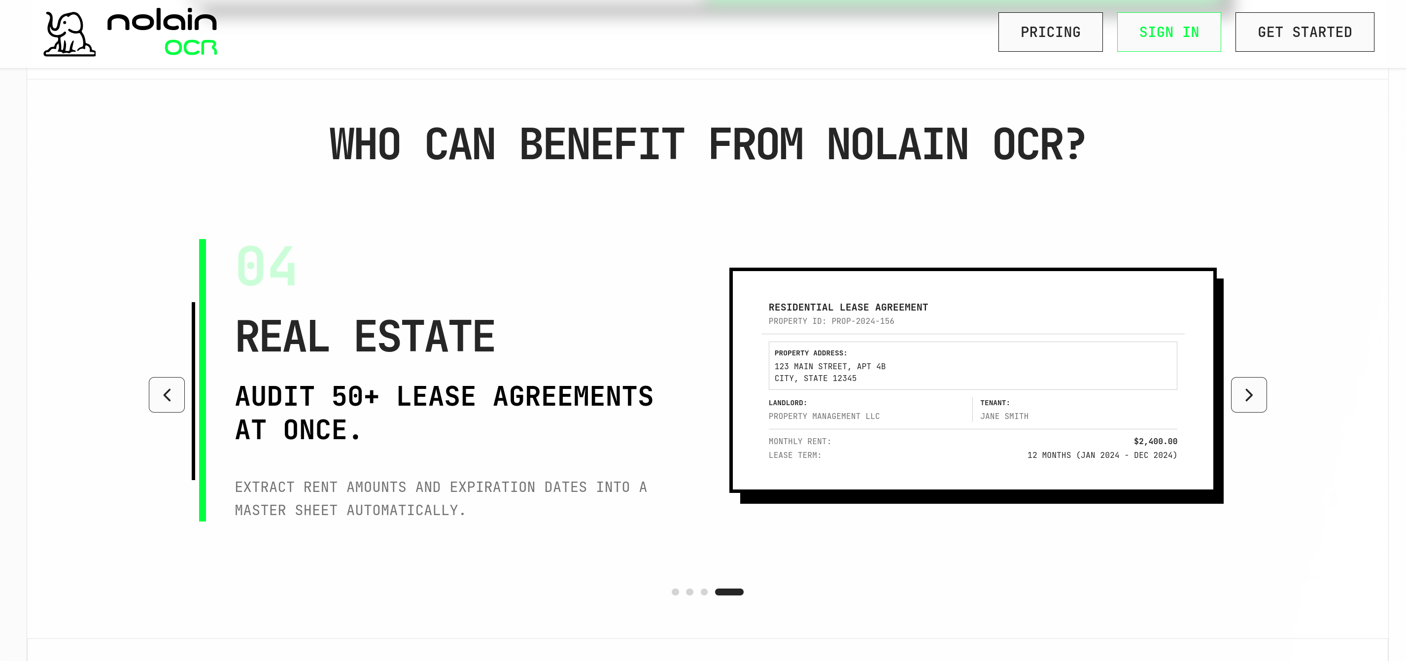 Nolain OCR - Main product screenshot demonstrating key features and user interface