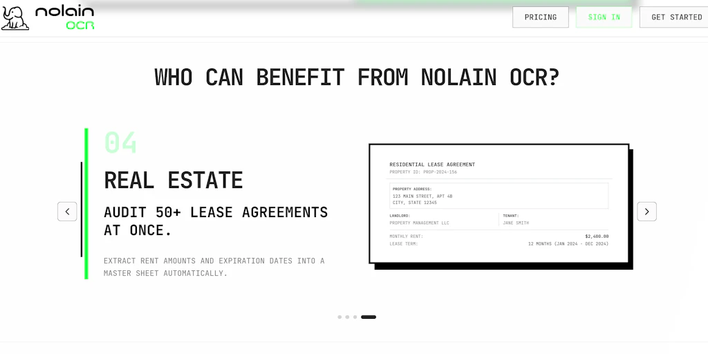 Nolain OCR:將數百份文件轉換為單一乾淨的試算表