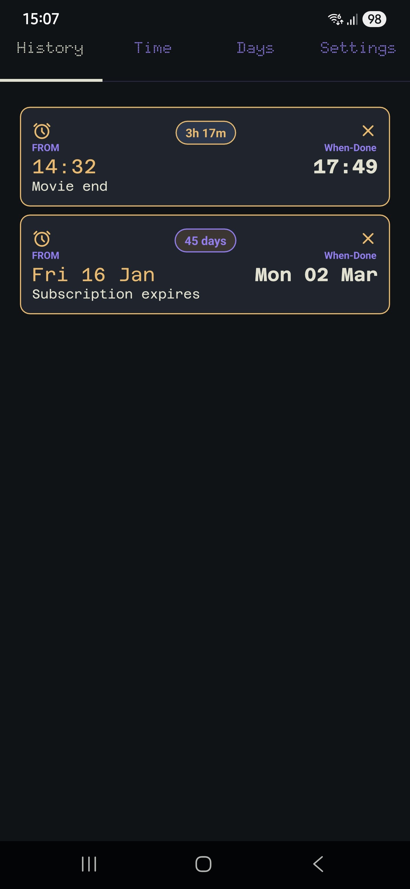 When-Done - Screenshot 2 showing product features and functionality