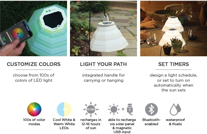 LuminAID Smart Solar Garden gallery image