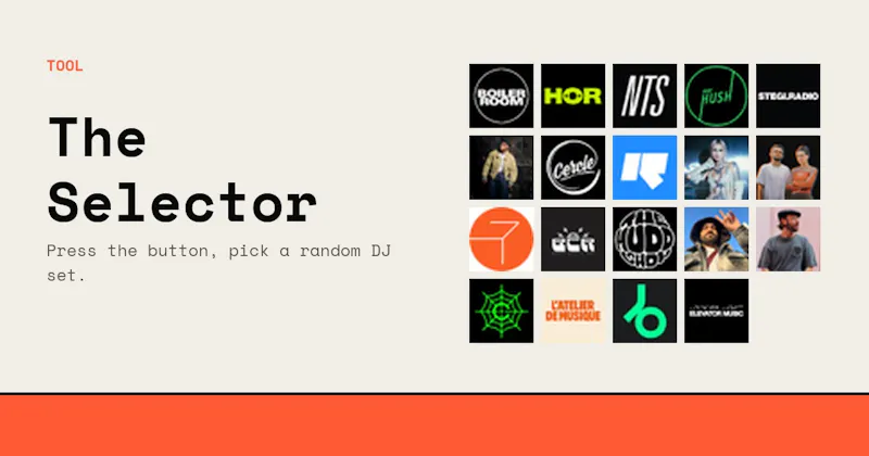 The Selector - Pick a random DJ set screenshot 1