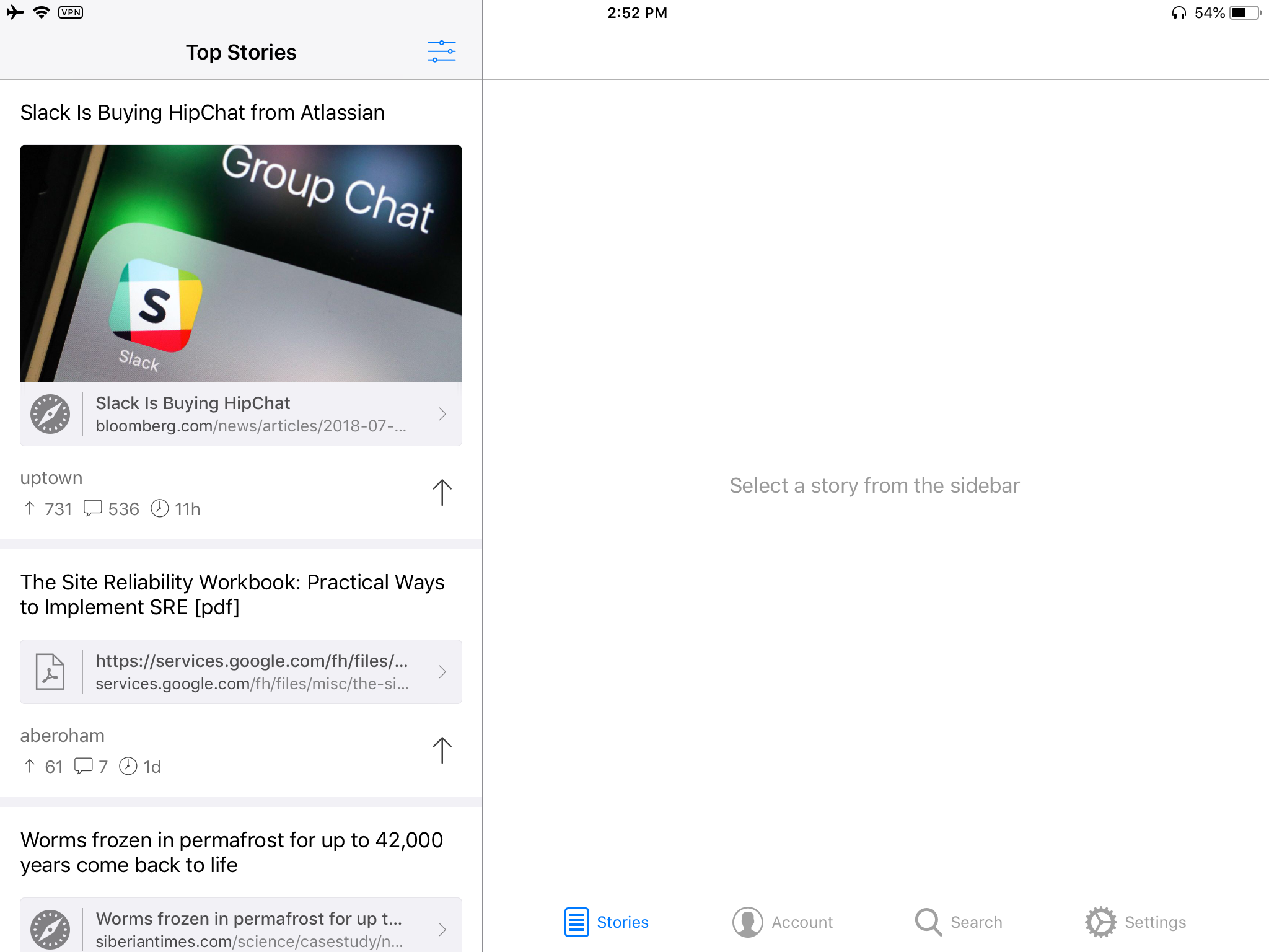 Hekla for Hacker News gallery image