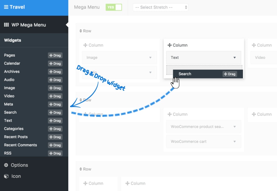 WP Mega Menu gallery image