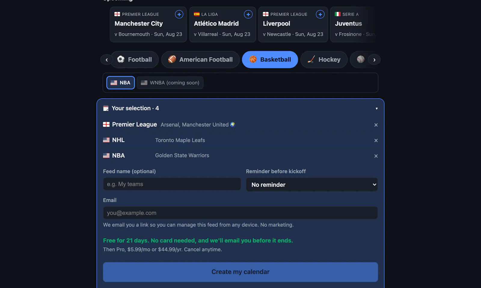 Matchday screenshot 2