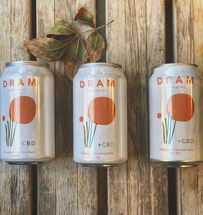 DRAM Lemongrass CBD Sparkling Water gallery image