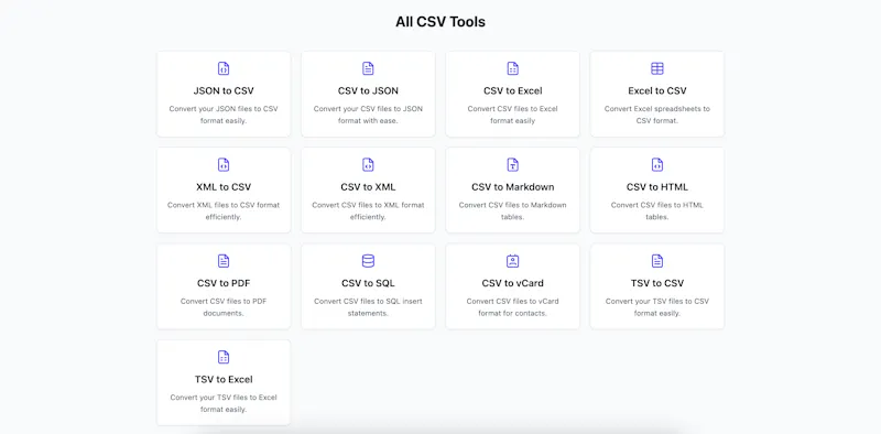 CSV.ink screenshot 2