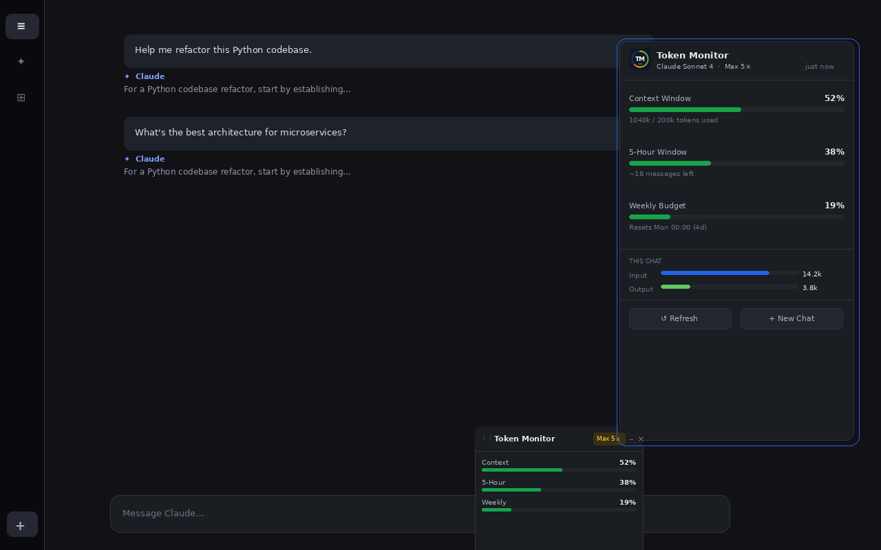 Token Monitor: AI Context Tracker gallery image