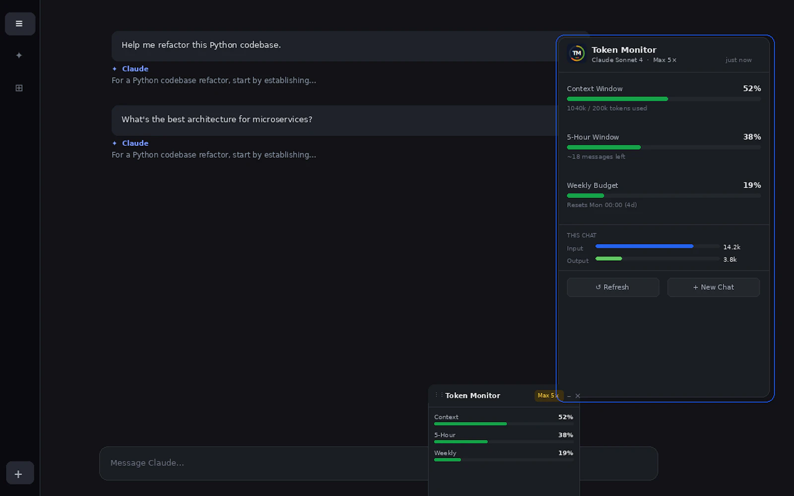 Token Monitor: AI Context Tracker screenshot 3