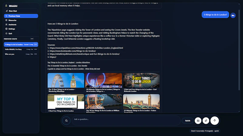 MiddAI V2.1 - Free Offline and Private screenshot 1