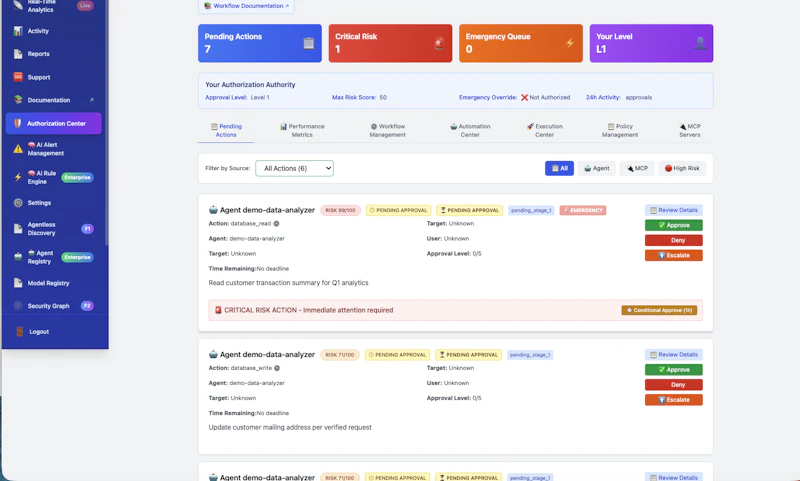 ASCEND - AI Agent and MCP Control Plane screenshot 4