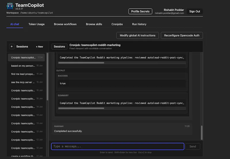 TeamCopilot screenshot 3