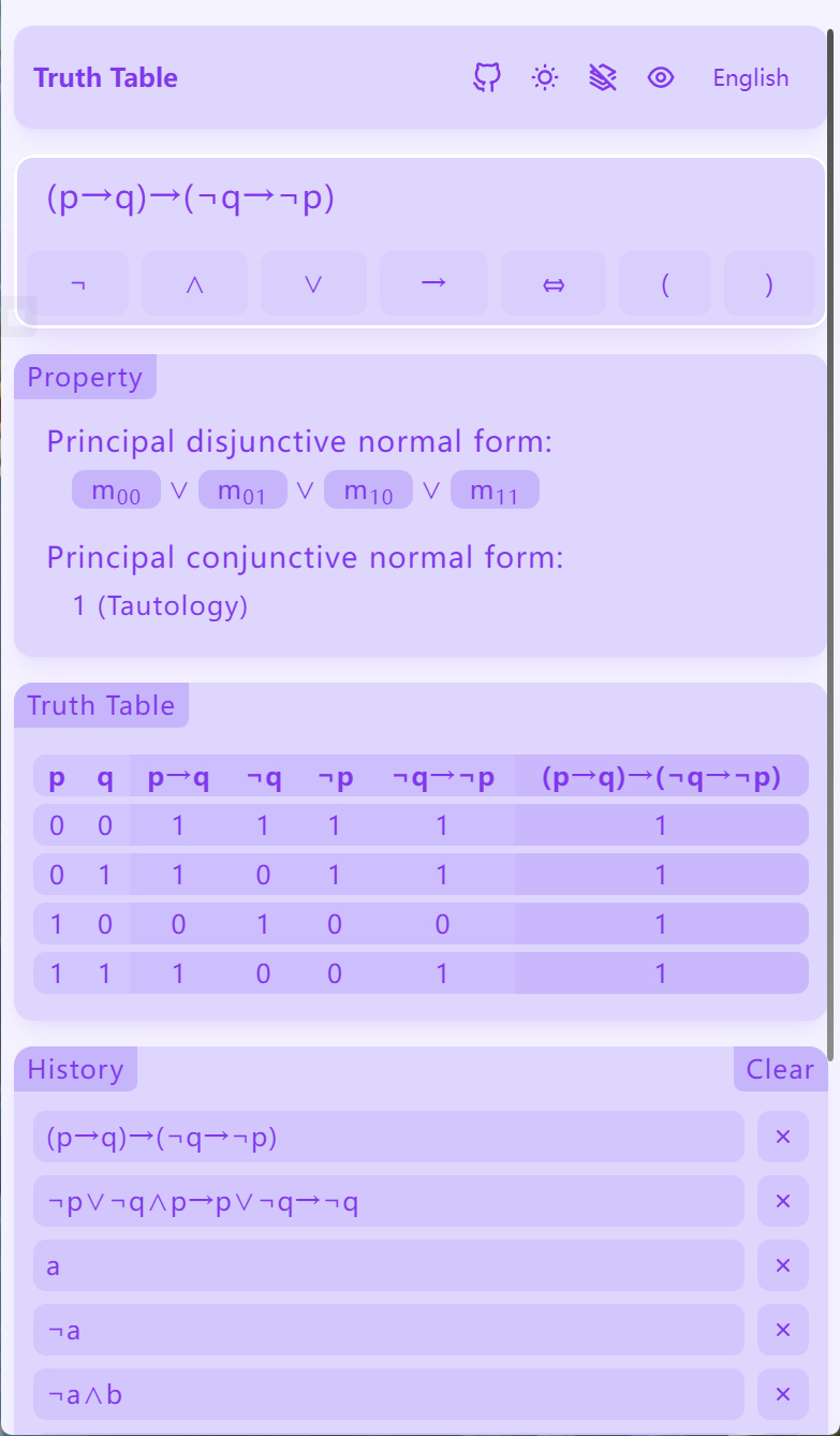 Truth Table - Generate corresponding truth table from logical expression media 3
