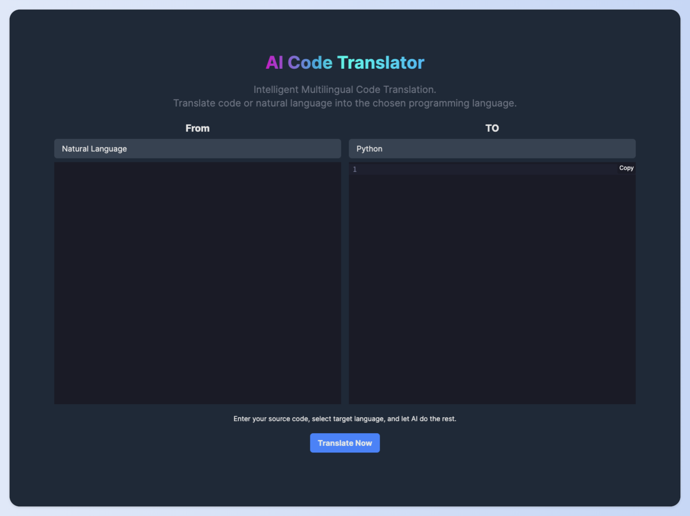AI -code vertaler