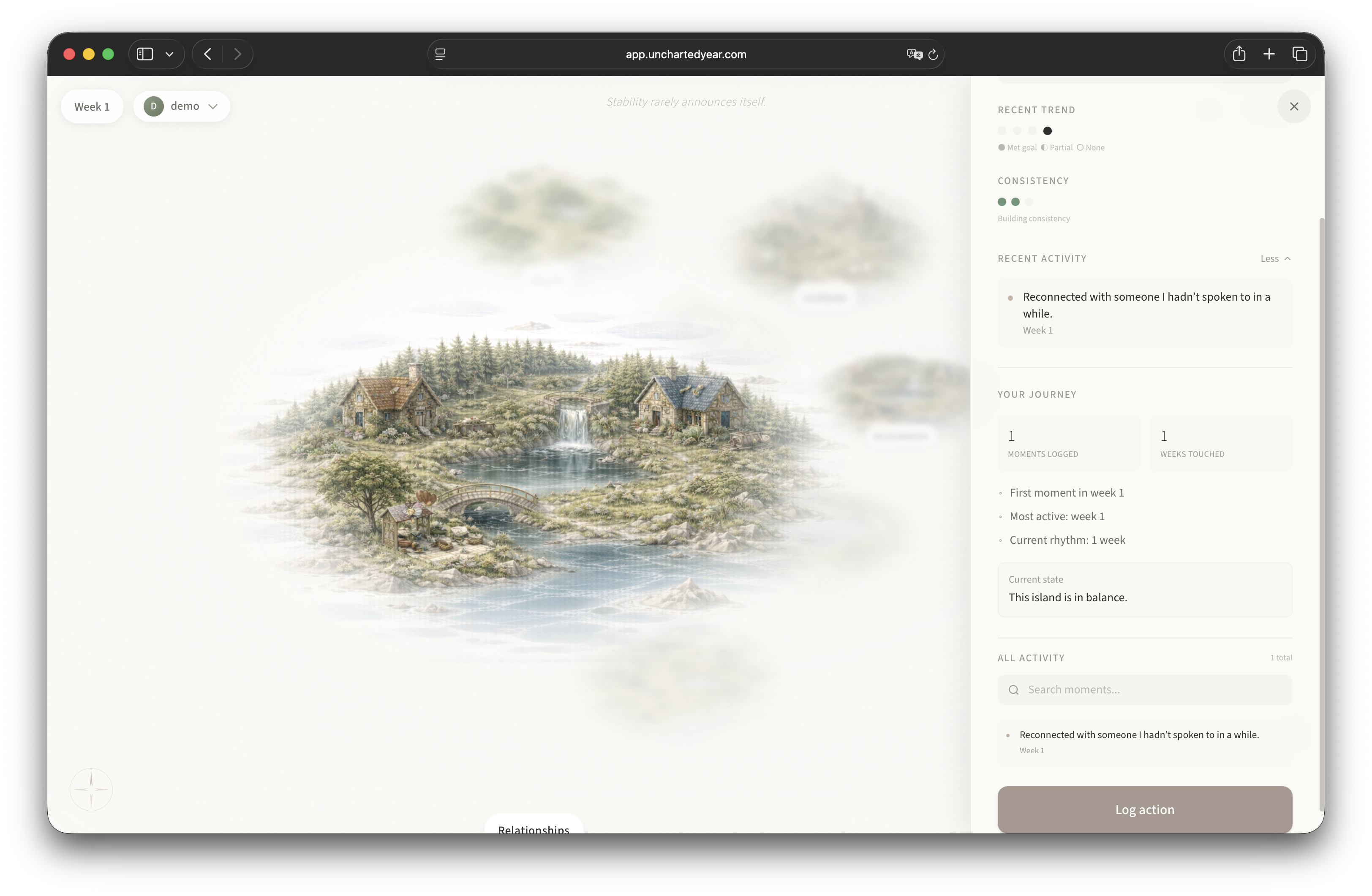 Uncharted Year - Living map of your life gallery image