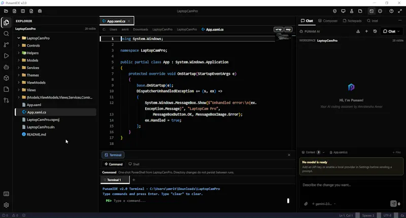 PunamIDE screenshot 3