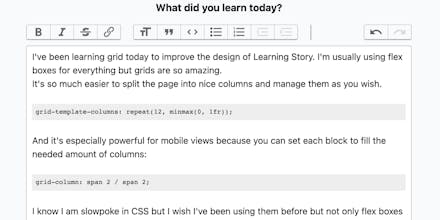 Learning Story gallery image