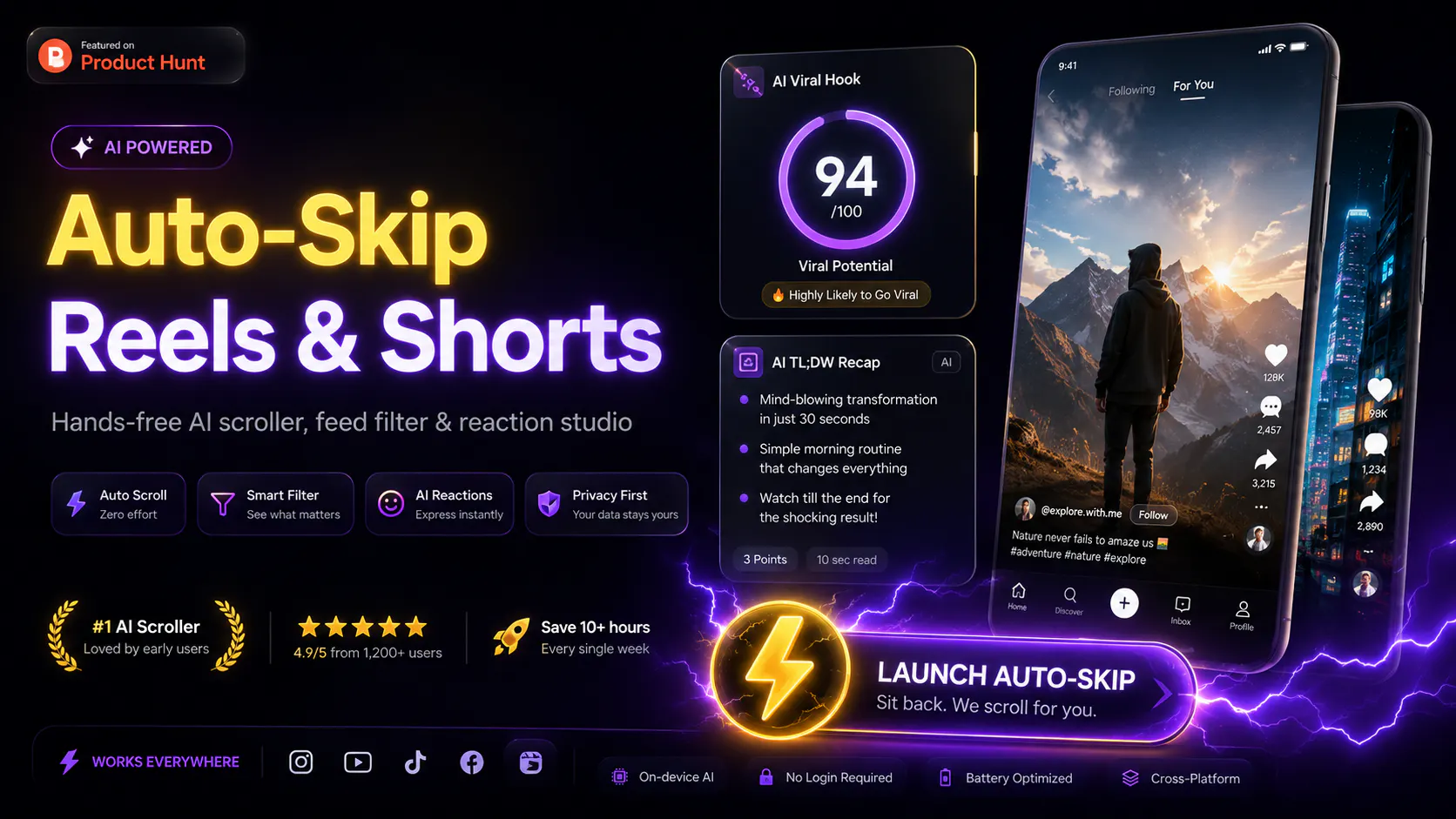 Auto-Skip Reels & Shorts gallery image