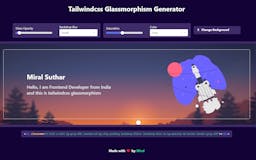 Tailwindcss Glassmorphism Generator media 1
