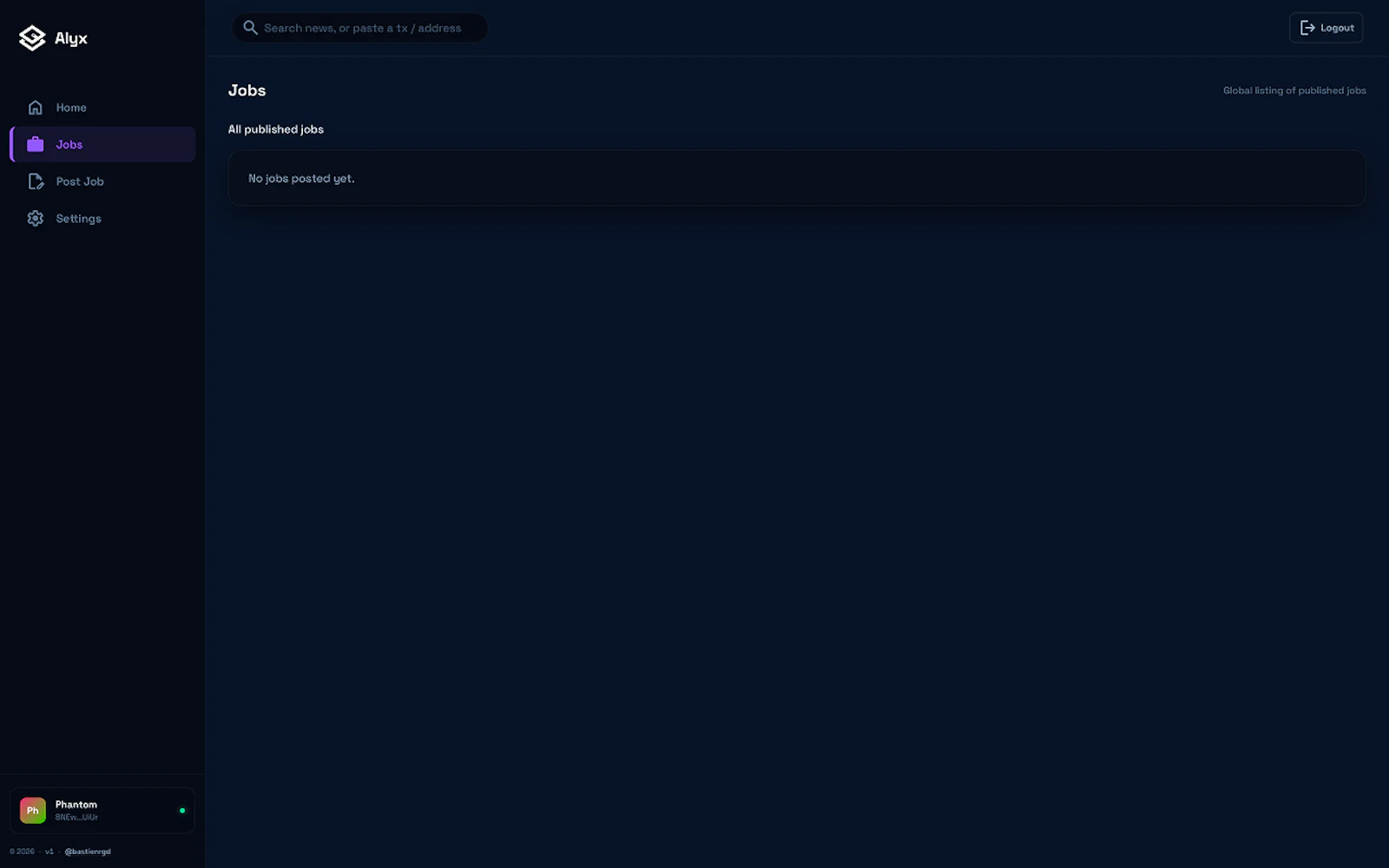 Alyx — Crypto Portfolio Dashboard screenshot 3