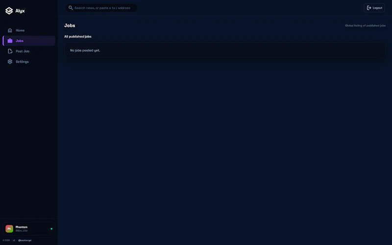 Alyx — Crypto Portfolio Dashboard screenshot 3