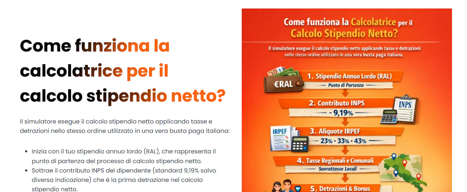 stipendiocalcolatore.it screenshot 3
