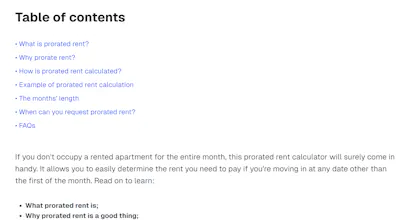 Prorated Rent Calculator gallery image