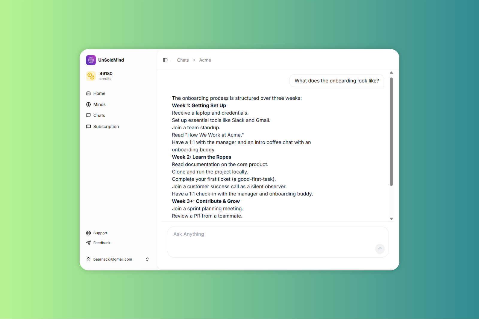 Unsolomind - Trasforma qualsiasi PDF in un'intelligenza artificiale che risponde alle domande 24/7 media 2