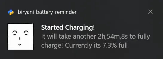 Biryani Battery Reminder gallery image