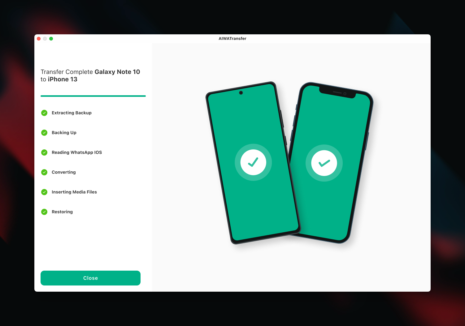 AIWATransfer - A smooth way to transfer WhatsApp to your new iPhone media 2
