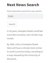 Next News Search gallery image