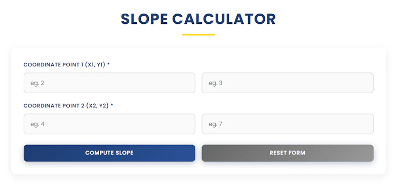 Slope Calculator screenshot 1